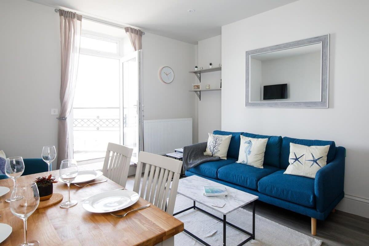 Panoramic Sea Views In Beachfront Apt W Balcony Bognor Regis Eksteriør billede